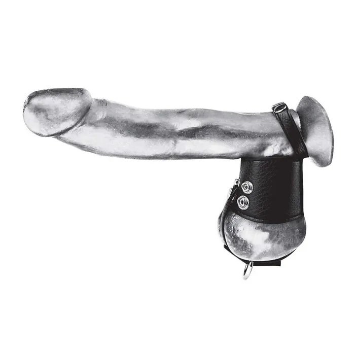 Blue Line Men Male Sex Toys Cock Ring With 2 Ball Stretcher And Optional Weight Ring