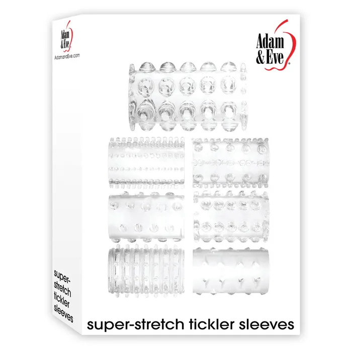 Adam Eve SuperStretch Tickler Sleeves Adam Eve Female Sex Toys
