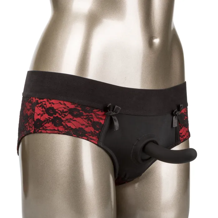California Exotics Female Sex Toys Scandal Crotchless Pegging Panty Set