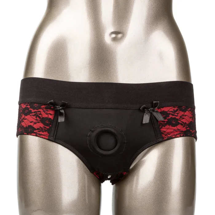 California Exotics Female Sex Toys Scandal Crotchless Pegging Panty Set