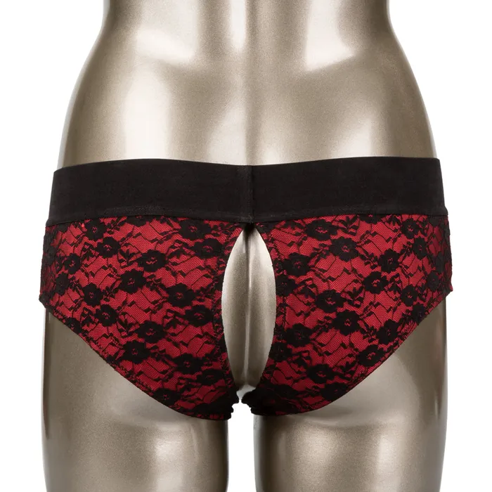 California Exotics Female Sex Toys Scandal Crotchless Pegging Panty Set