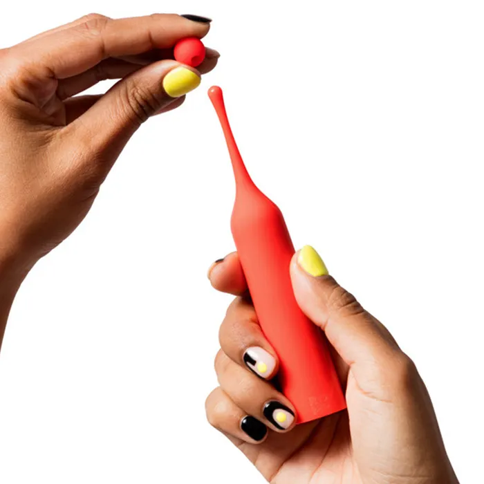 Romp Female Sex Toys Romp Pop HighFrequency Clitoral Vibrator With Interchangeable Heads