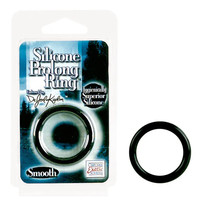 Anal Dr Joels Silicone Prolong Ring Smooth Black CalExotics