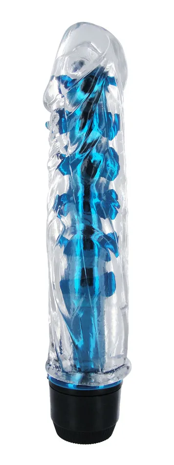 Vibrators XR Brands Trinity Vibes Shimmer Core Metallic Vibe Blue