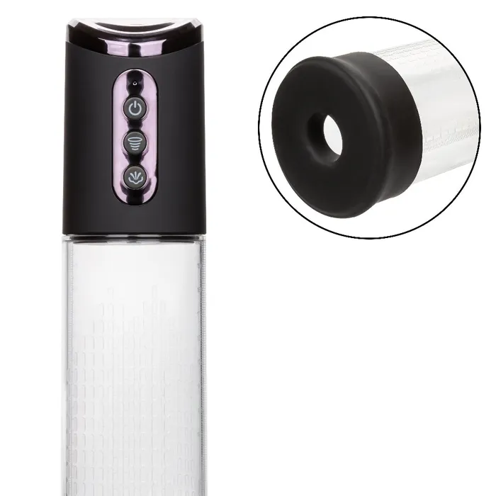 Anal CalExotics Peak Rechargeable Pump Blackclear Anal CalExotics Peak Rechargeable Pump Blackclear