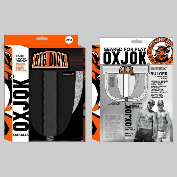 OXJok Anal Bulger the Big Pouch Jock Black Iron Small OXJok Anal Bulger the Big Pouch Jock Black Iron Small