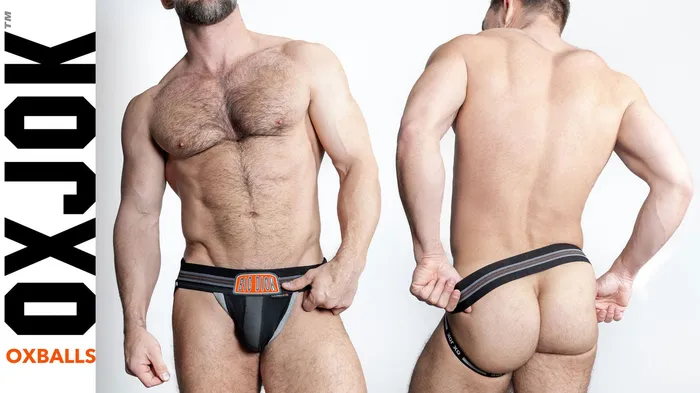 OXJok Anal Bulger the Big Pouch Jock Black Iron Small OXJok Anal Bulger the Big Pouch Jock Black Iron Small