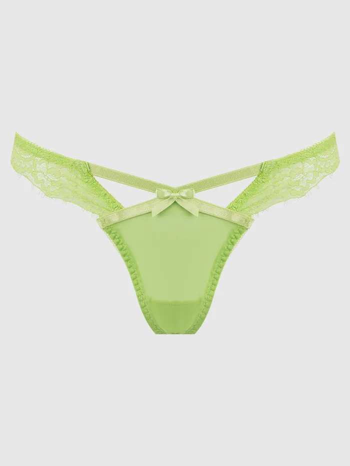 Fredericks Of Hollywood Vibrators Kellie Lace And Mesh Window Tanga