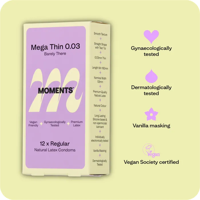 Moments Condoms Vibrators Moments Mega Thin 003