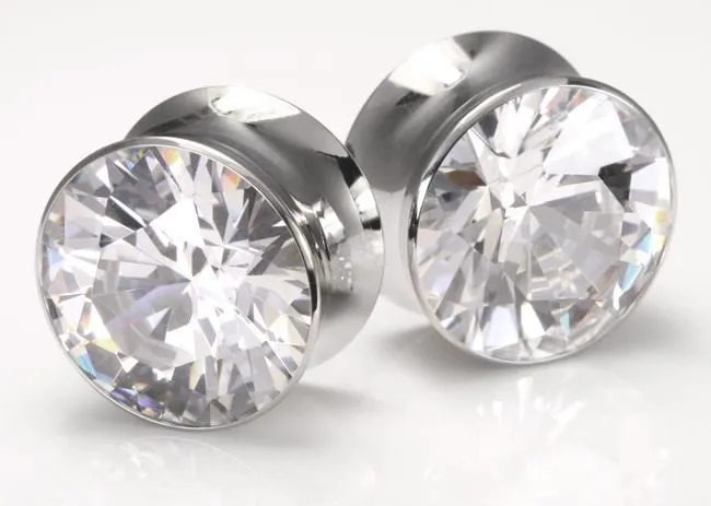Anal Double Flare Stainless Steel Bling Plug Price Per Pair Painful Pleasures