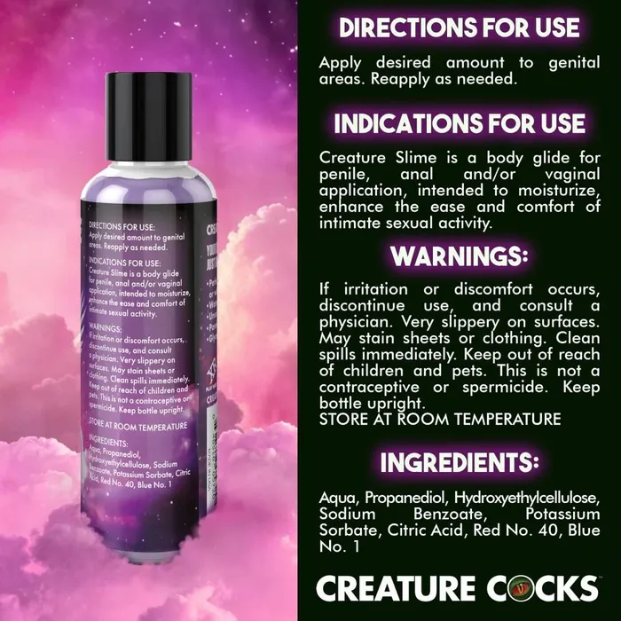Creature Slime Purple WaterBased Lubricant XR Brand Vibrators