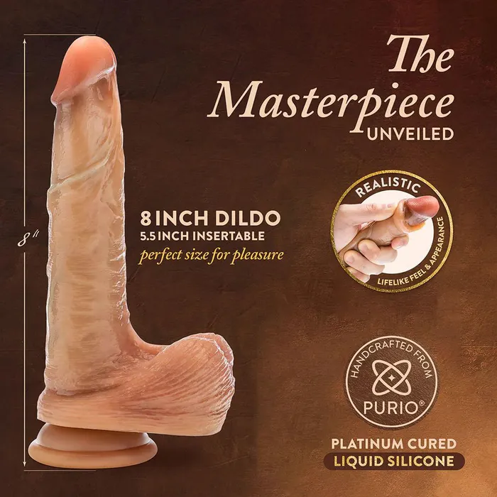 DaVinci Ultra Realistic 8 Inch Silicone Dildo with Sliding Foreskin Caramel Blush Female Sex Toys DaVinci Ultra Realistic 8 Inch Silicone Dildo with Sliding Foreskin Caramel Blush Female Sex Toys