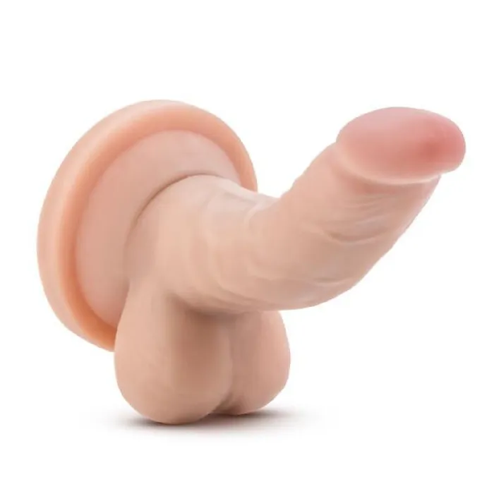 Dildos Blush Dr Skin 4 Inch Mini Cock Dildo with Balls Vanilla for Beginners