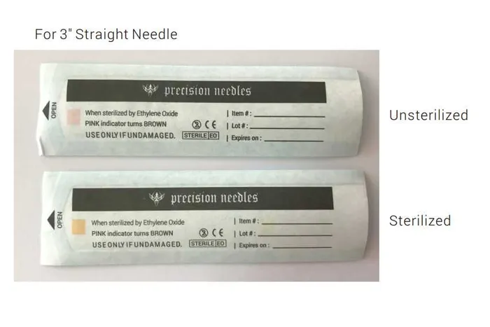 Female Sex Toys 16g Sterilized 3 Body Piercing Needles Box of 100 Precision Needles