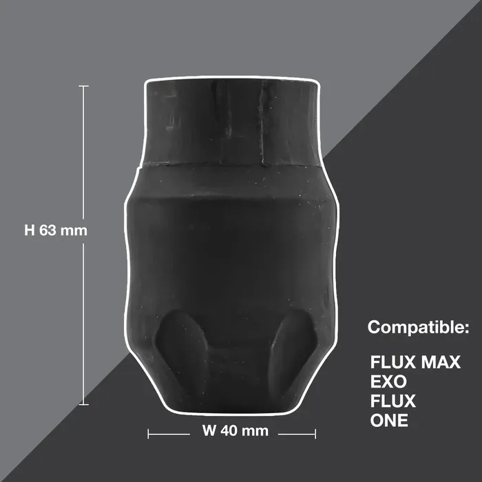 FK Irons Anal FK Irons EXO Rubber 40mm Disposable Tattoo Grips Black Box of 24