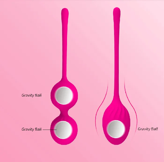 FunMates Womens Kegel Wireless Gravity Ball Double Balls Dildos