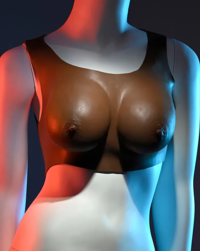 Gender X Wearable Silicone C Cup Breasts Chocolate Evolved Novelties Anal Gender X Wearable Silicone C Cup Breasts Chocolate Evolved Novelties Anal