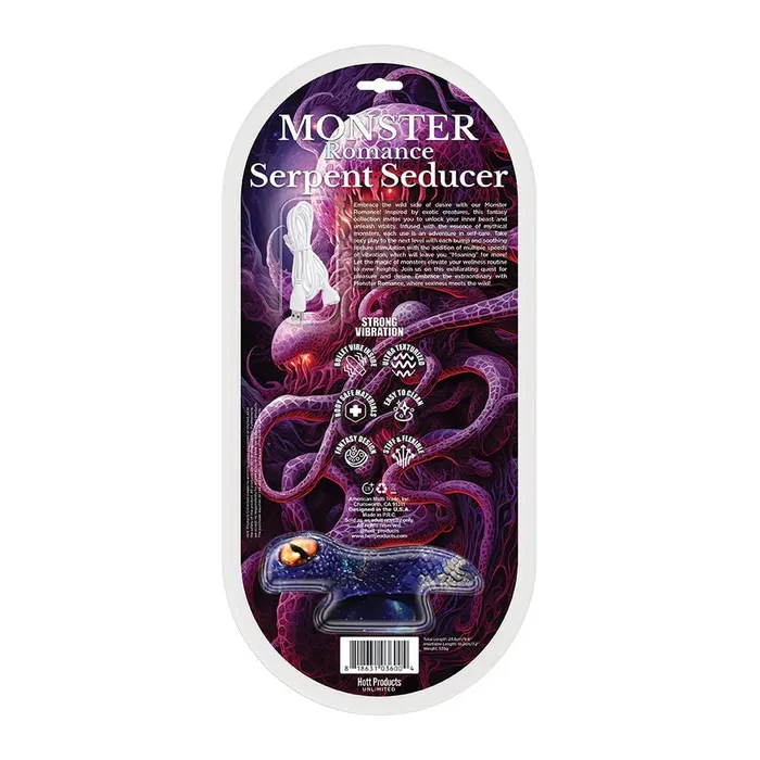 Hott Products Unlimited Female Sex Toys Monster Romance Serpent Seducer with Vibrating Bullet Silicone Dildo 75 inch