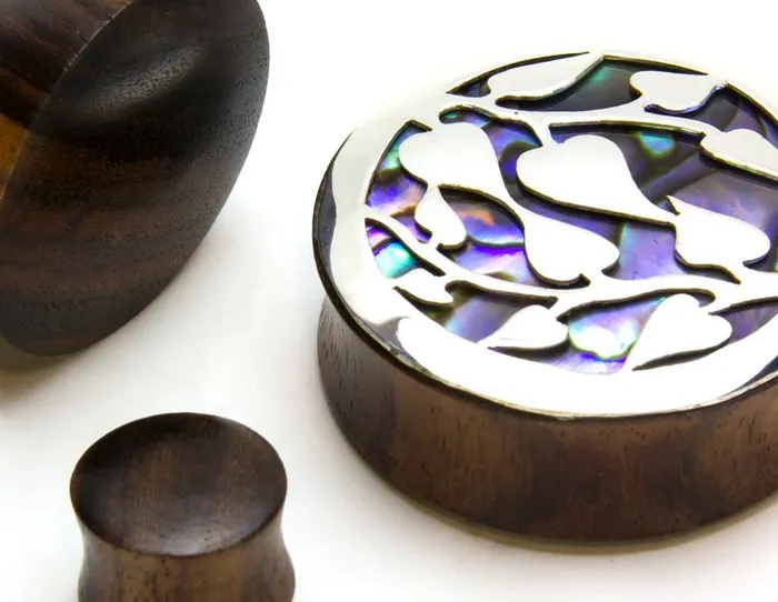 Leaves Negative Space Art Plugs 12mm34mm Price Per 2 Elementals Organics Vibrators