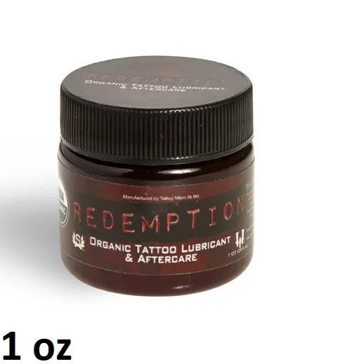 Lubricants Redemption Redemption Organic Tattoo Lubricant and Aftercare 1oz Jar Lubricants Redemption Redemption Organic Tattoo Lubricant and Aftercare 1oz Jar