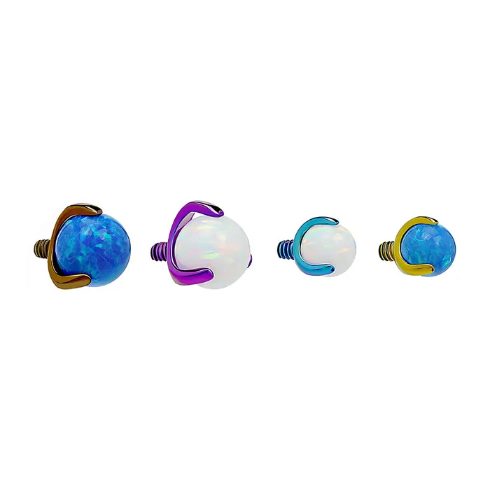 Male Sex Toys Tilum Tilum Titanium 18g16g Internal Pronged Opal Ball Price Per 1
