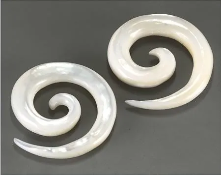 Mother of Pearl SPIRAL Organic Jewelry 3mm8mm Price Per 1 Elementals Organics Anal Mother of Pearl SPIRAL Organic Jewelry 3mm8mm Price Per 1 Elementals Organics Anal