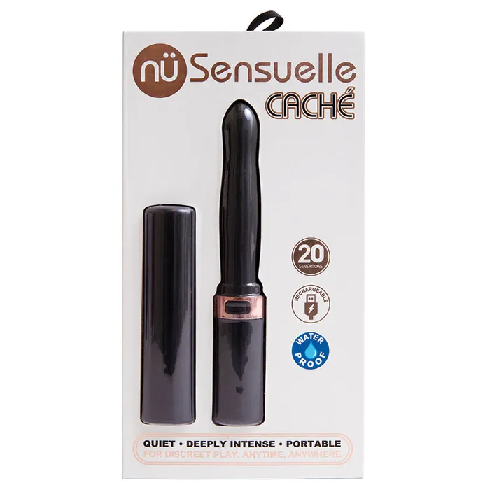NU Sensuelle Vibrators NU Sensuelle Cache 20 Function Rechargeable Covered Vibe NU Sensuelle Vibrators NU Sensuelle Cache 20 Function Rechargeable Covered Vibe