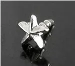 Painful Pleasures Vibrators 14kt White Gold BioPlastic 3D Star addon