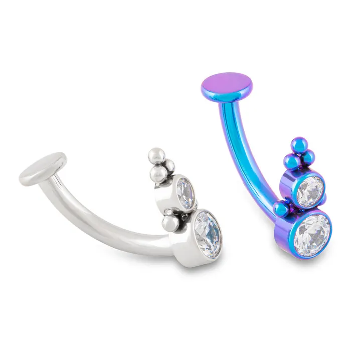 Tilum 14g 38 Internal Jeweled Bubbles Titanium Belly Button Ring Tilum Male Sex Toys Tilum 14g 38 Internal Jeweled Bubbles Titanium Belly Button Ring Tilum Male Sex Toys