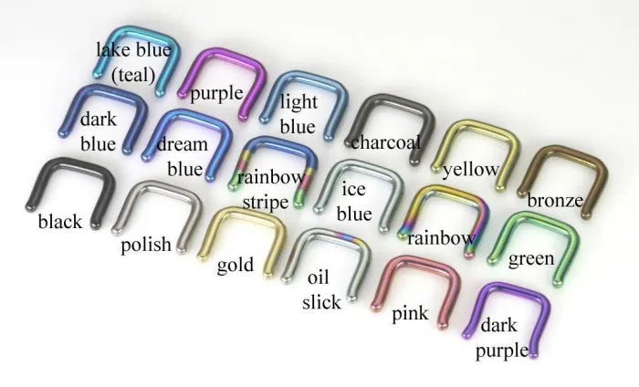 Tilum Anal Tilum 10g PVD Black Titanium Septum Retainer Price Per 1