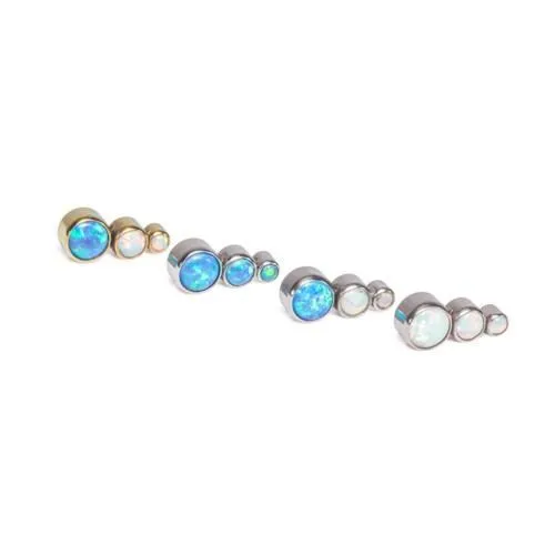 Tilum Vibrators Tilum 18g16g Internally Threaded Opal Tear Drop Cluster Top Price Per 1