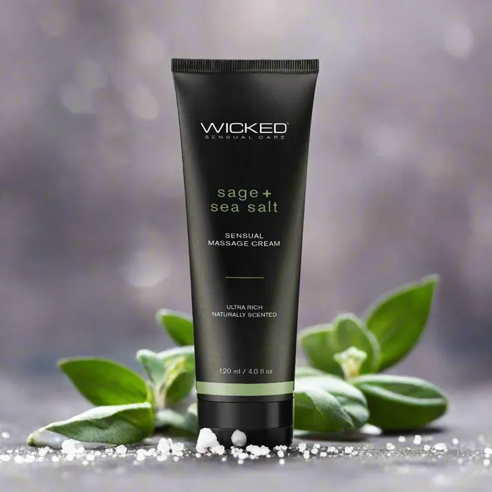 Wicked Lubes Couples Wicked Sensual Sage Sea Salt Massage Cream
