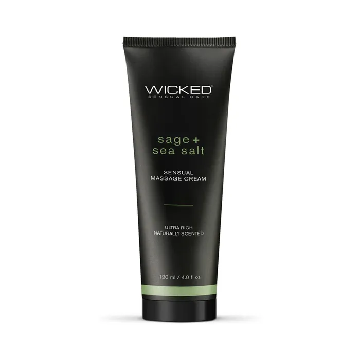 Wicked Lubes Couples Wicked Sensual Sage Sea Salt Massage Cream