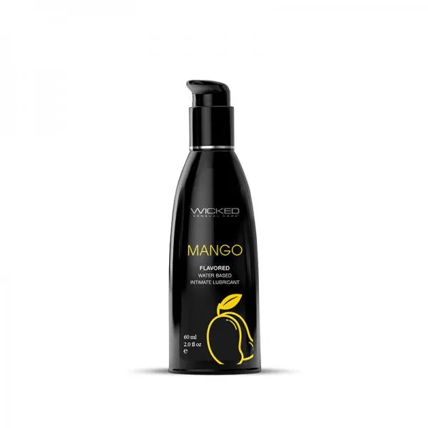 Wicked Lubes Wicked Aqua Mango Flavored Water Based Lubricant 2 oz Lubricants Wicked Lubes Wicked Aqua Mango Flavored Water Based Lubricant 2 oz Lubricants