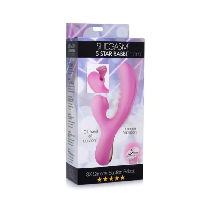 8x Silicone Suction Rabbit Pink Fairvillacom Vibrators