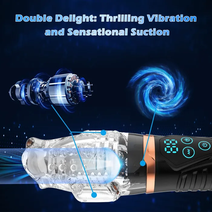 Amortoy Male Sex Toys Adult Male Masturbator with 9 Vibrating 9 Sucking Patterns Amortoy Male Sex Toys Adult Male Masturbator with 9 Vibrating 9 Sucking Patterns