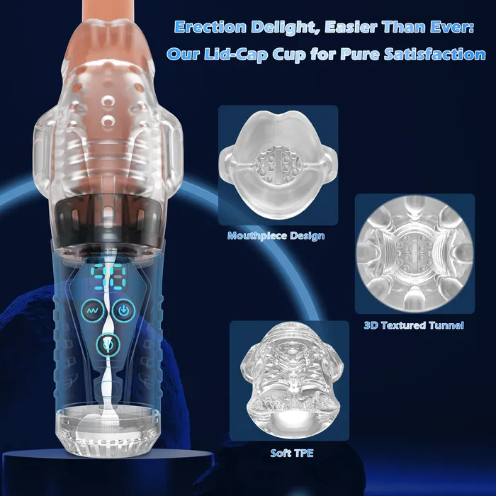 Amortoy Male Sex Toys Adult Male Masturbator with 9 Vibrating 9 Sucking Patterns Amortoy Male Sex Toys Adult Male Masturbator with 9 Vibrating 9 Sucking Patterns