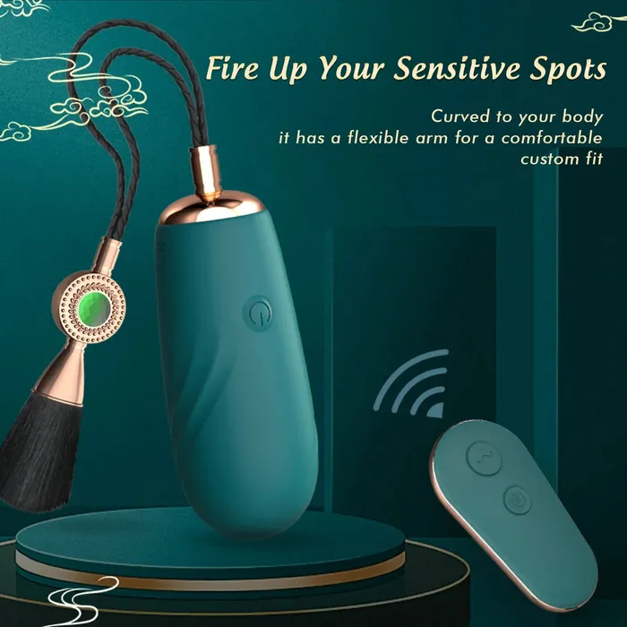 Amovibe Female Sex Toys Remote Control Heating Bullet Vibrator