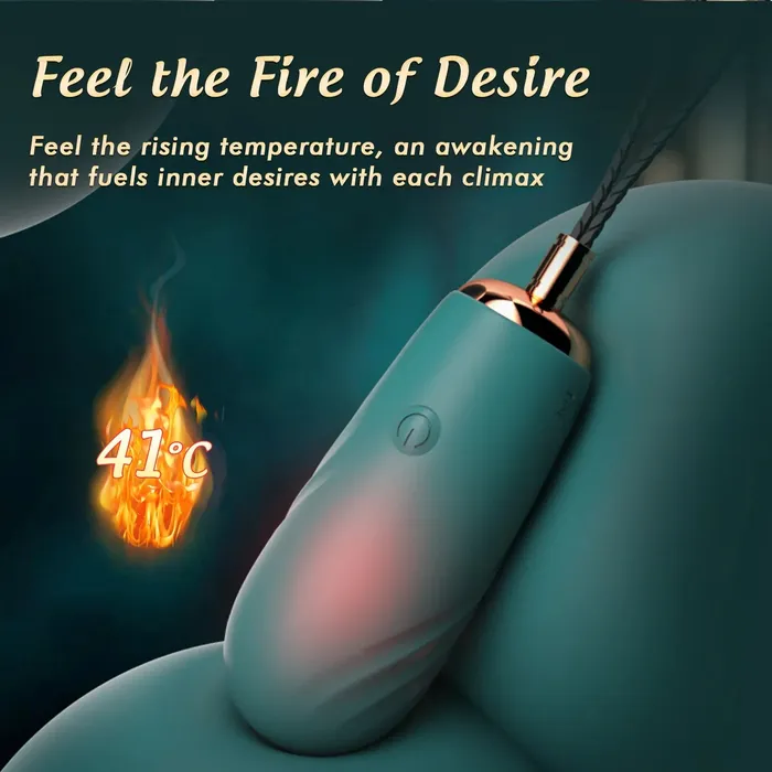 Amovibe Female Sex Toys Remote Control Heating Bullet Vibrator
