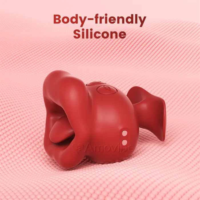 Amovibe Finger Grip Vibrator with 10 Kissing Vibrating Female Sex Toys