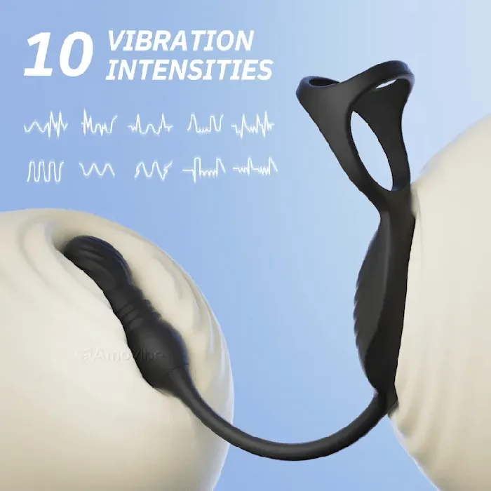 Amovibe Male Sex Toys Remote Thrusting Prostate Massager with 10 Vibrating Functions Amovibe Male Sex Toys Remote Thrusting Prostate Massager with 10 Vibrating Functions