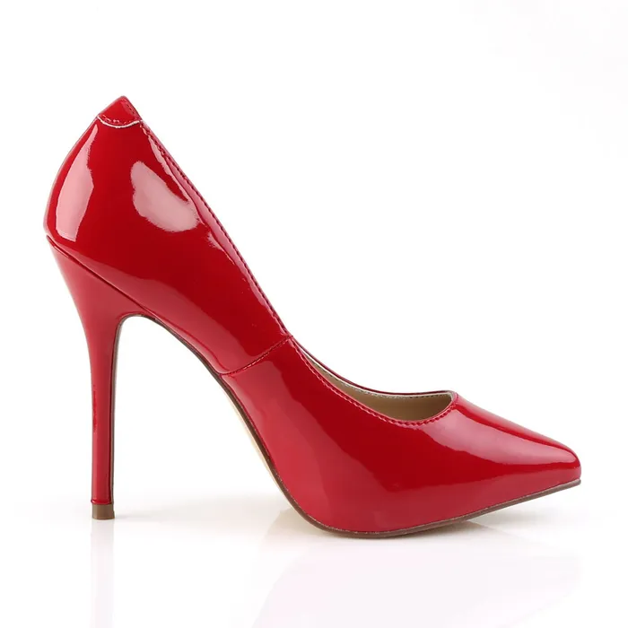 Amuse 20 Classic Pump with 5 inch heel Red Patent ShhhEFW Anal