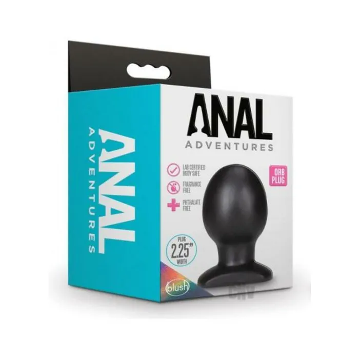 Anal Blush Anal Adventures Orb Plug Black Fairvillacom