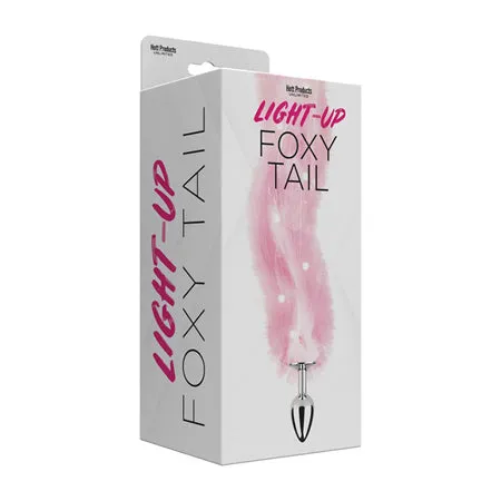 Anal Fairvillacom Foxy Tail Light Up Faux Fur Butt Plug Pink