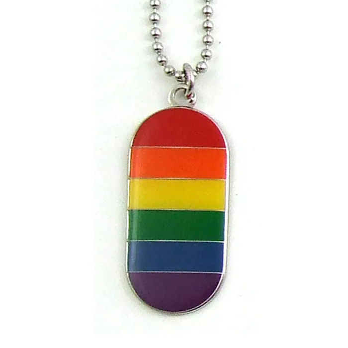 Anal Fairvillacom GAYSENTIALS RAINBOW ID TAG NECKLACE