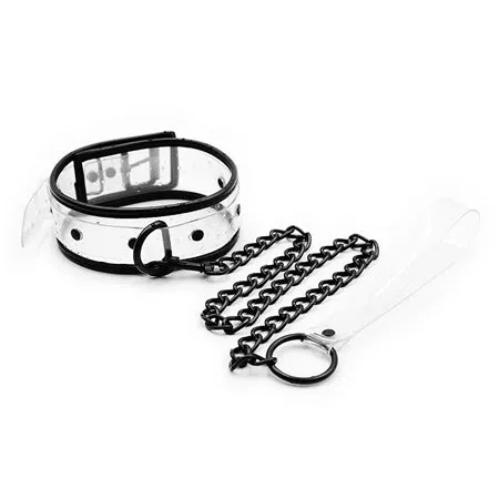 Anal Fairvillacom Plesur PVC ContrastPiping DRing Collar Leash ClearBlack Bag Packaging Anal Fairvillacom Plesur PVC ContrastPiping DRing Collar Leash ClearBlack Bag Packaging