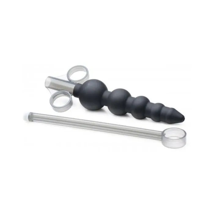 Anal Fairvillacom Silicone Graduated Beads Lubricant Launcher Black Anal Fairvillacom Silicone Graduated Beads Lubricant Launcher Black