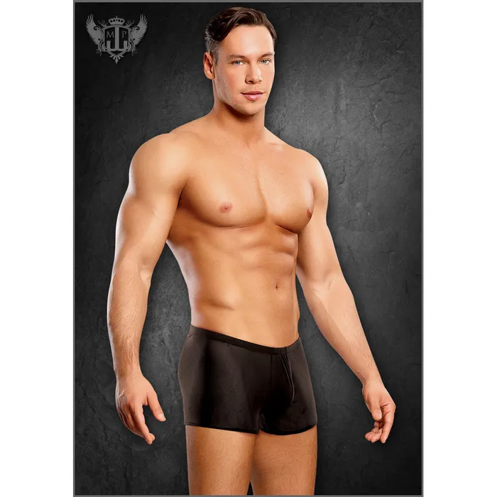 Anal Fairvillacom Stretch Mesh Pouch Short Black 3X