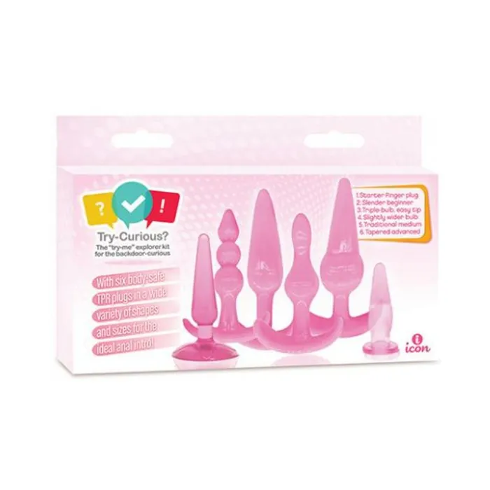Anal Fairvillacom Trycurious Anal Plug Kit Pink Anal Fairvillacom Trycurious Anal Plug Kit Pink