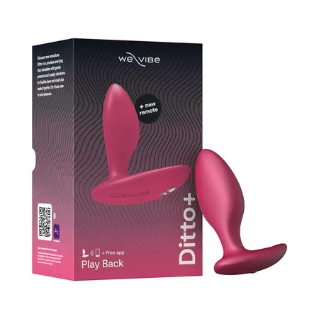 Anal Fairvillacom WeVibe Ditto Rechargeable RemoteControlled Silicone Vibrating Anal Plug Cosmic Pink
